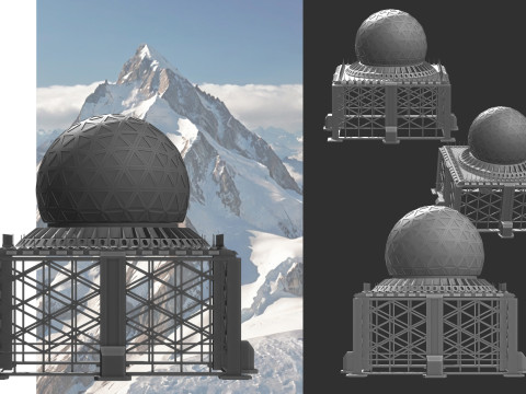 Structure de Dfense Atlas Anti-Missile 3D Модель