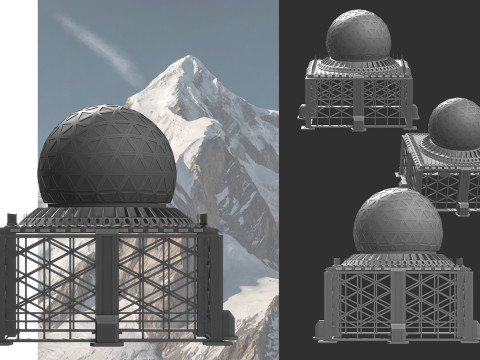 Structure de Dfense Atlas Anti-Missile 3D 模型