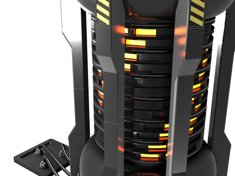 Gerador el&eacute;trico com recarga autom&aacute;tica E-CORE ONE Modelo 3D