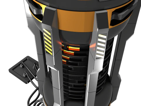 Gerador el&eacute;trico com recarga autom&aacute;tica E-CORE ONE Modelo 3D