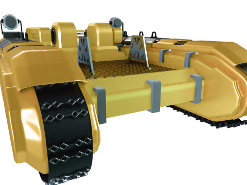 Cyber Robot Electric Saw 3D Model
