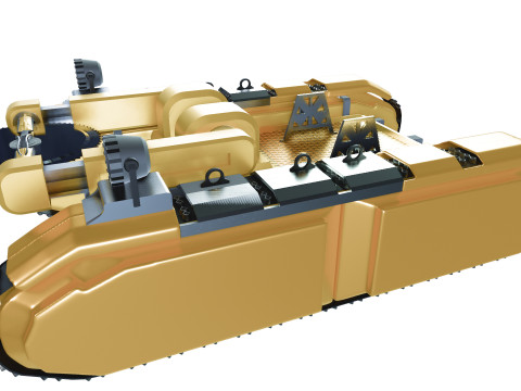 Cyber Robot Electric Saw 3D Model