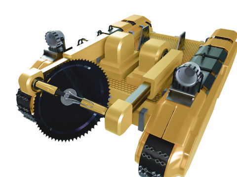 Cyber Robot Electric Saw 3D Model