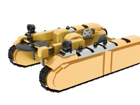 Cyber Robot Electric Saw 3D Model