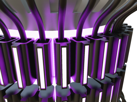Noyau Energie Quantique 3D 모델