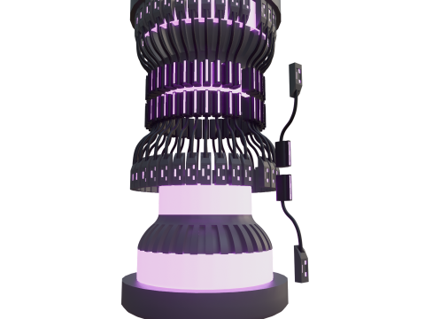 Noyau Energie Quantique 3D 모델