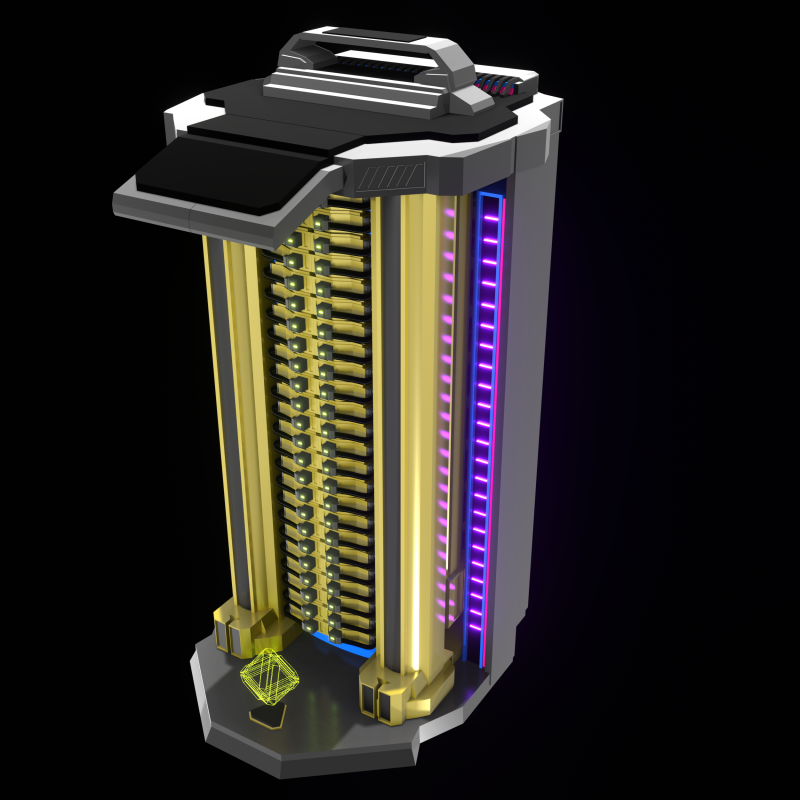 INET NEUROCORE T-547 3D Modular Server for Virtual Spaces 3D मॉडल .c4d .max .obj .3ds .fbx .stl .blend