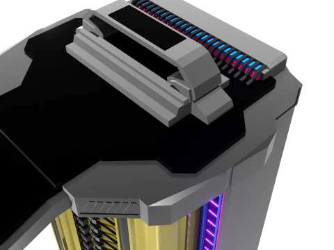 INET NEUROCORE T-547 3D Modular Server for Virtual Spaces 3D Model