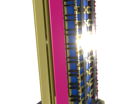 INET NEUROCORE T-547 3D Modular Server for Virtual Spaces 3D Model