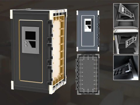Cyber ​​Coffre-Fort Inviolable Modèle 3D
