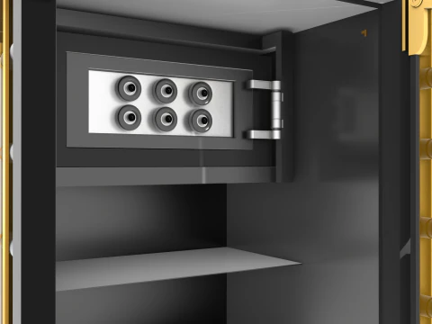 Cyber Coffre-Fort Inviolable 3D Model