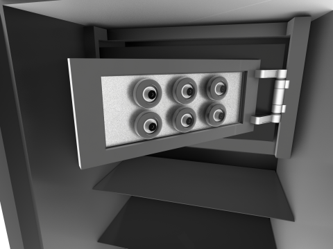 Cyber Coffre-Fort Inviolable Model 3D