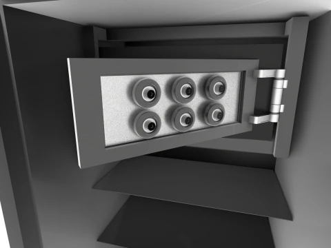 Cyber Coffre-Fort Inviolable 3D Model
