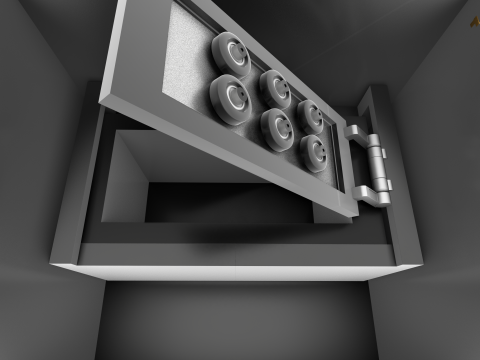 Cyber Coffre-Fort Inviolable Model 3D