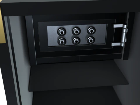 Cyber Coffre-Fort Inviolable 3D Model
