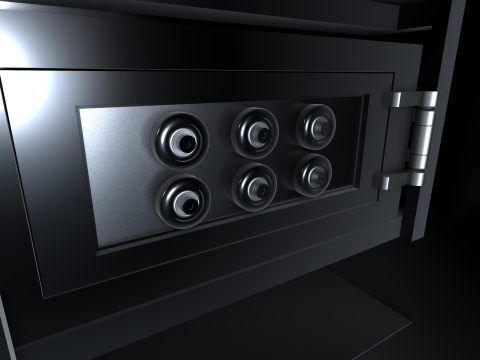 Cyber Coffre-Fort Inviolable Model 3D
