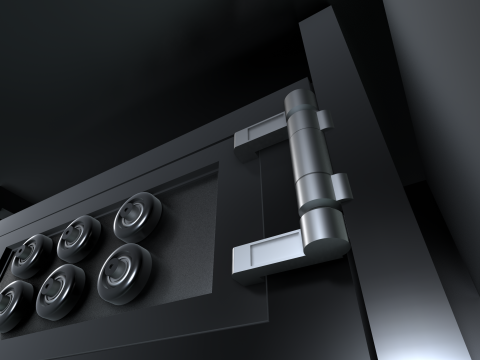 Cyber Coffre-Fort Inviolable Model 3D