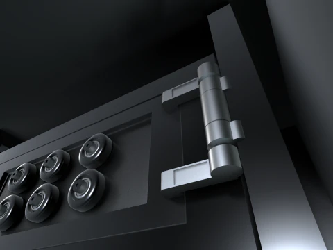 Cyber Coffre-Fort Inviolable 3D Model