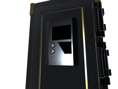 Cyber Coffre-Fort Inviolable Model 3D
