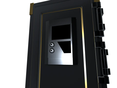 Cyber Coffre-Fort Inviolable 3D Model