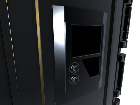 Cyber Coffre-Fort Inviolable Model 3D