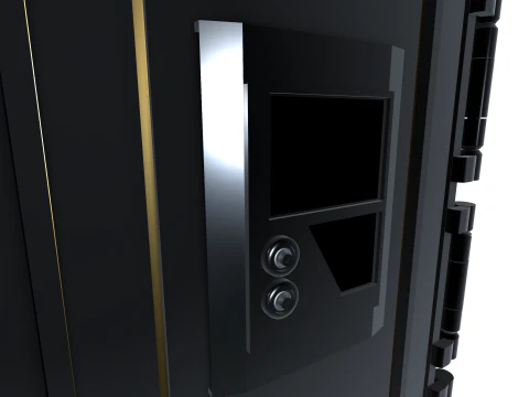 Cyber Coffre-Fort Inviolable 3D Model