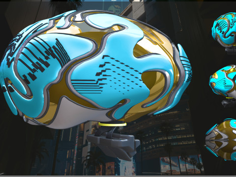 Cyber Brain V4 3D 모델