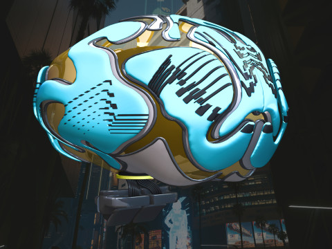 Cyber Brain V4 3D Модель