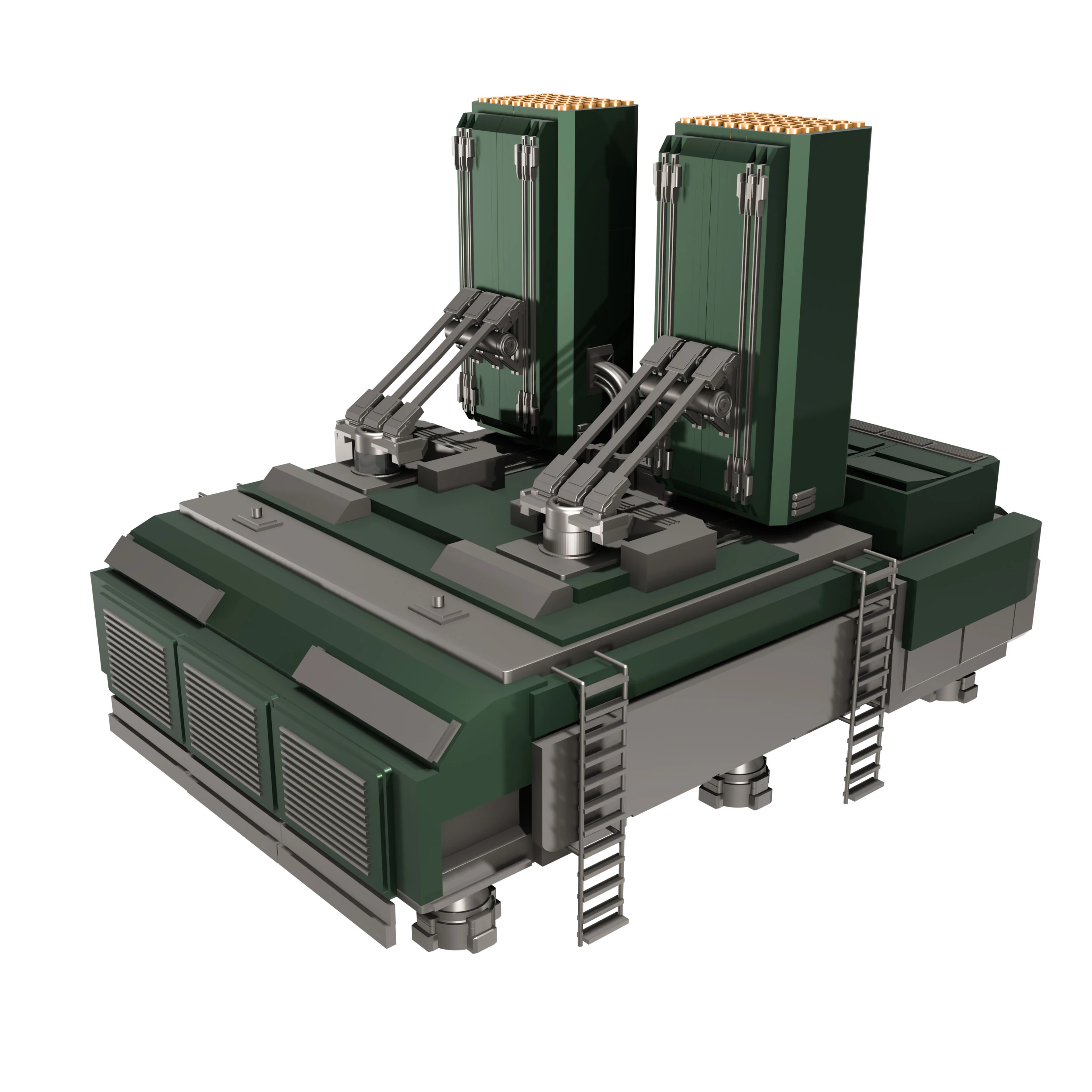 Dme de Dfense Anti-Missile Atlas-A 3D Model .c4d .max .obj .3ds .fbx .stl .blend 