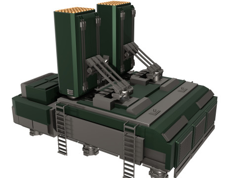 Dme de Dfense Anti-Missile Atlas-A Modello 3D