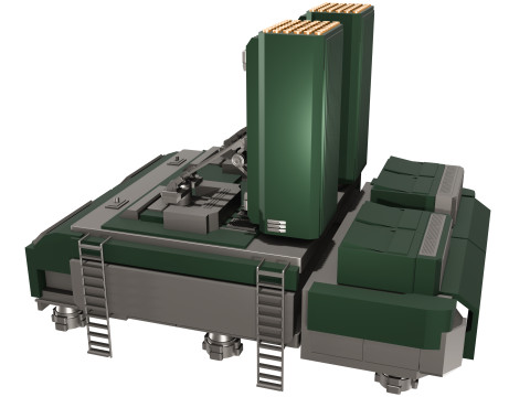 Dme de Dfense Anti-Missile Atlas-A Modello 3D