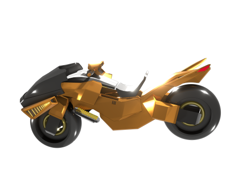 Cyberbike Modle de moto Futuriste Personnalisable 3D Модель