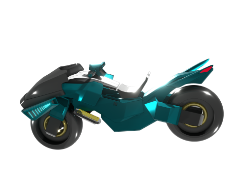 Cyberbike Modle de moto Futuriste Personnalisable 3D Модель