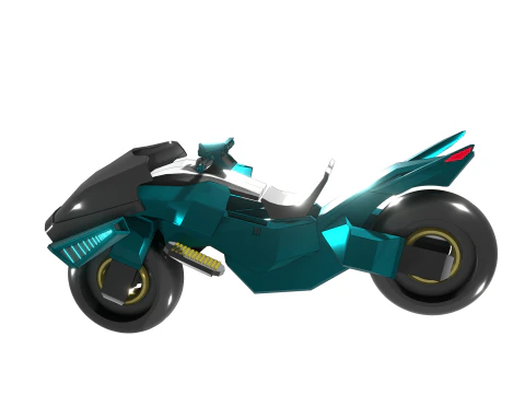 Cyberbike Modle de moto Futuriste Personnalisable 3D Model