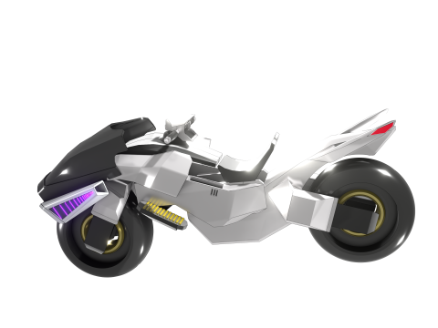 Cyberbike Modle de moto Futuriste Personnalisable 3D Модель