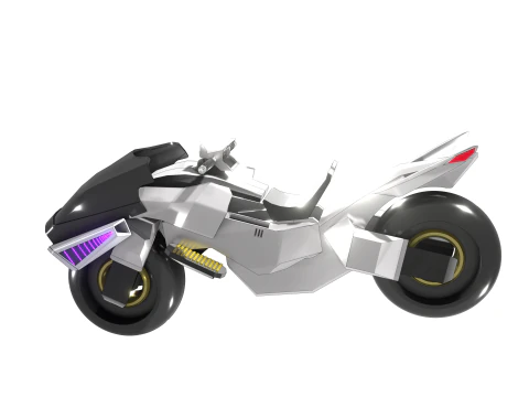 Cyberbike Modle de moto Futuriste Personnalisable 3D Model