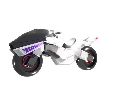 Cyberbike Modle de moto Futuriste Personnalisable 3D Model