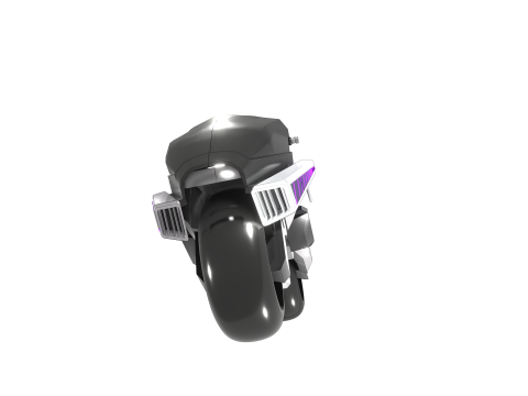 Cyberbike Modle de moto Futuriste Personnalisable 3D Модель