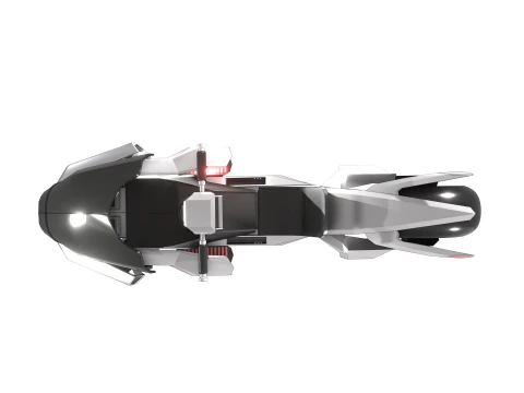 Cyberbike Modle de moto Futuriste Personnalisable 3D Model