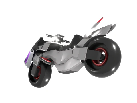Cyberbike Modle de moto Futuriste Personnalisable 3D Model