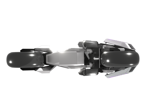Cyberbike Modle de moto Futuriste Personnalisable 3D Модель