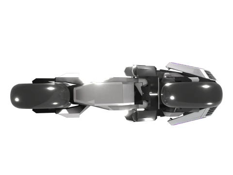 Cyberbike Modle de moto Futuriste Personnalisable 3D Model