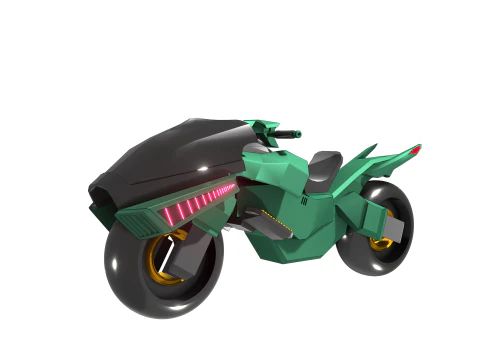 Cyberbike Modle de moto Futuriste Personnalisable 3D Model