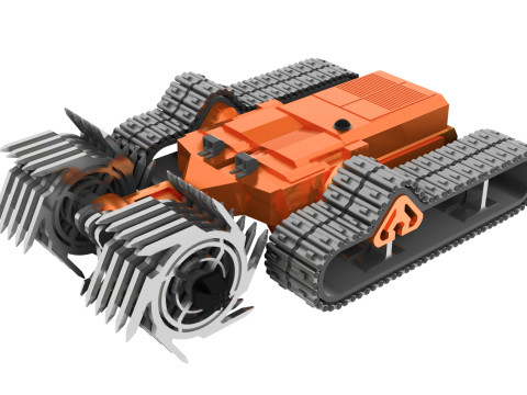 Charrue Rversible Robotise 3Dモデル