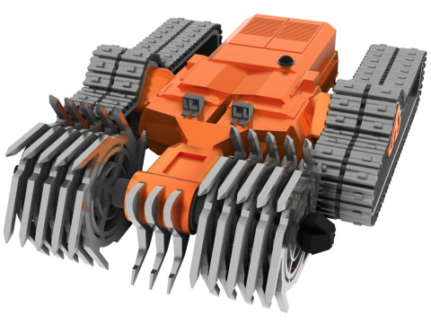 Charrue Rversible Robotise 3D Model