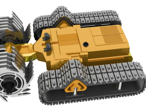 Charrue Rversible Robotise 3D Model