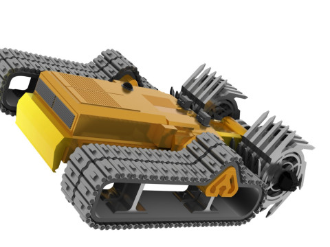 Charrue Rversible Robotise 3D Model