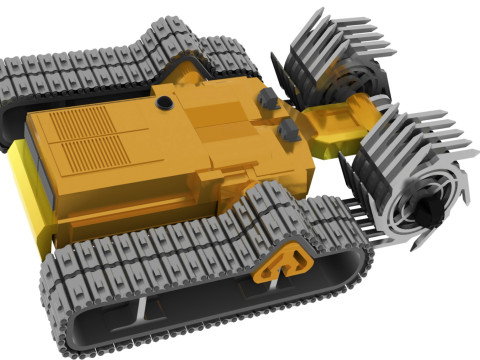 Charrue Rversible Robotise 3D Model