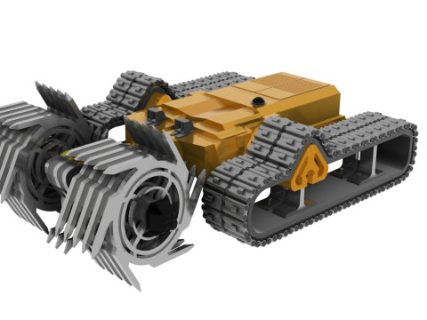 Charrue Rversible Robotise 3D Model