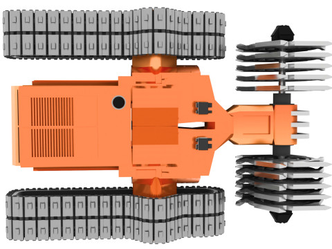Charrue Rversible Robotise 3D Model